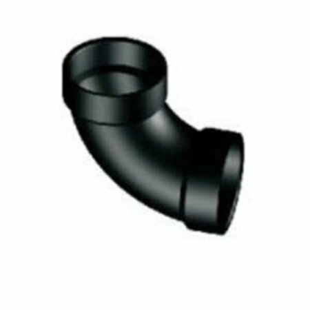 LESSO AMERICA Lesso Long Turn Pipe Elbow, 1-1/2 in, Hub, 90 deg Angle, ABS LN300-015